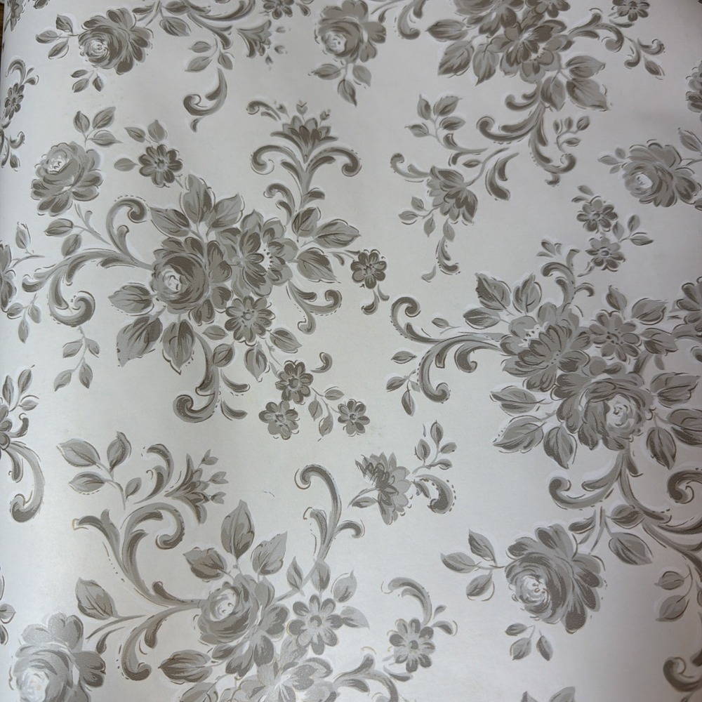 The Warner Company VTG Floral Wallpaper Roll 9yd 27in 60.75 Sq Ft Sealed Regency